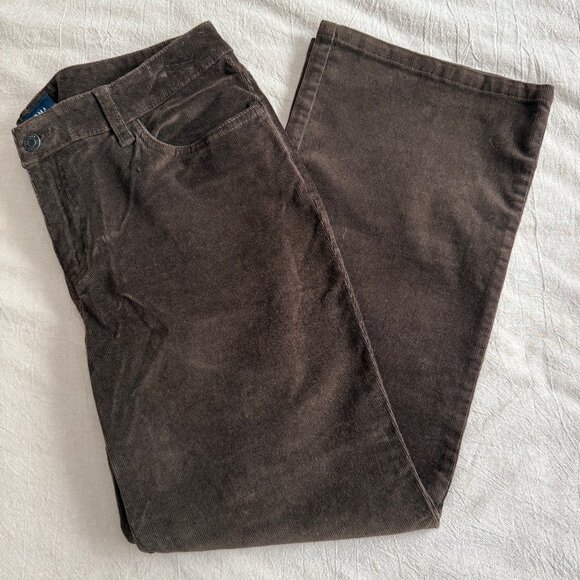 Sonoma Pants - Sonoma Life‎ + Style Chocolate Brown Corduroy Pants Size 12P Short
